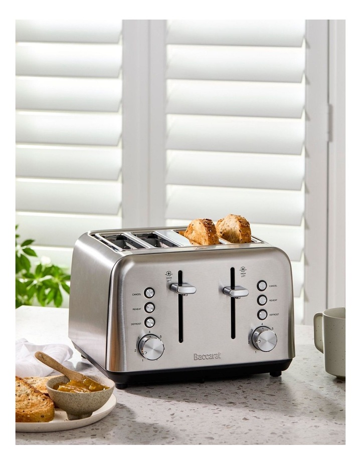 Baccarat 4 Slice Toaster in Silver image 5