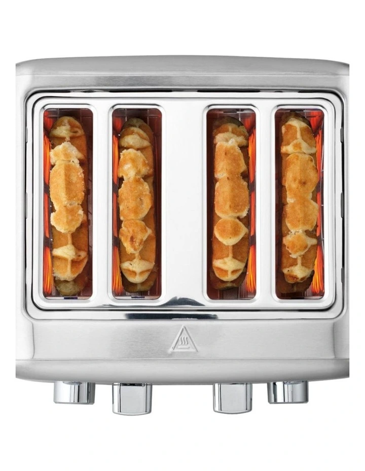 Baccarat 4 Slice Toaster in Silver image 6