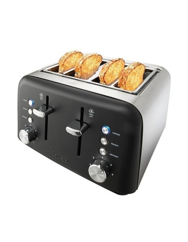 Baccarat The Toasty Slice 4 Slice Toaster in Black image 2