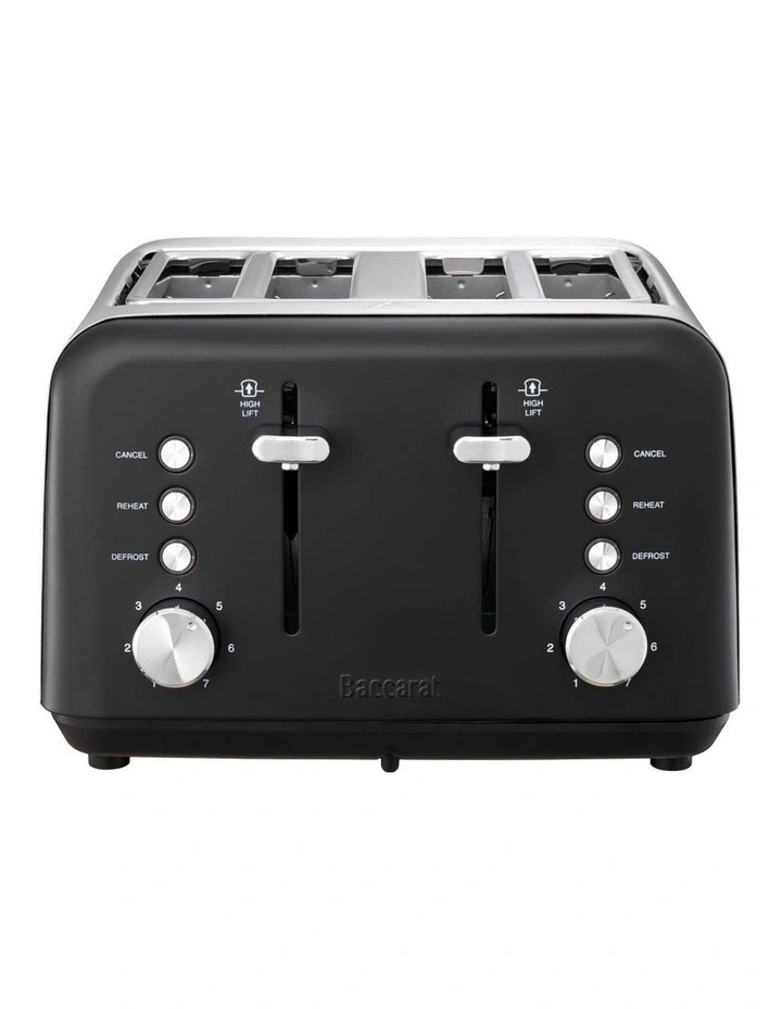 Baccarat The Toasty Slice 4 Slice Toaster in Black image 2