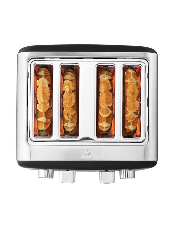 Baccarat The Toasty Slice 4 Slice Toaster in Black image 3