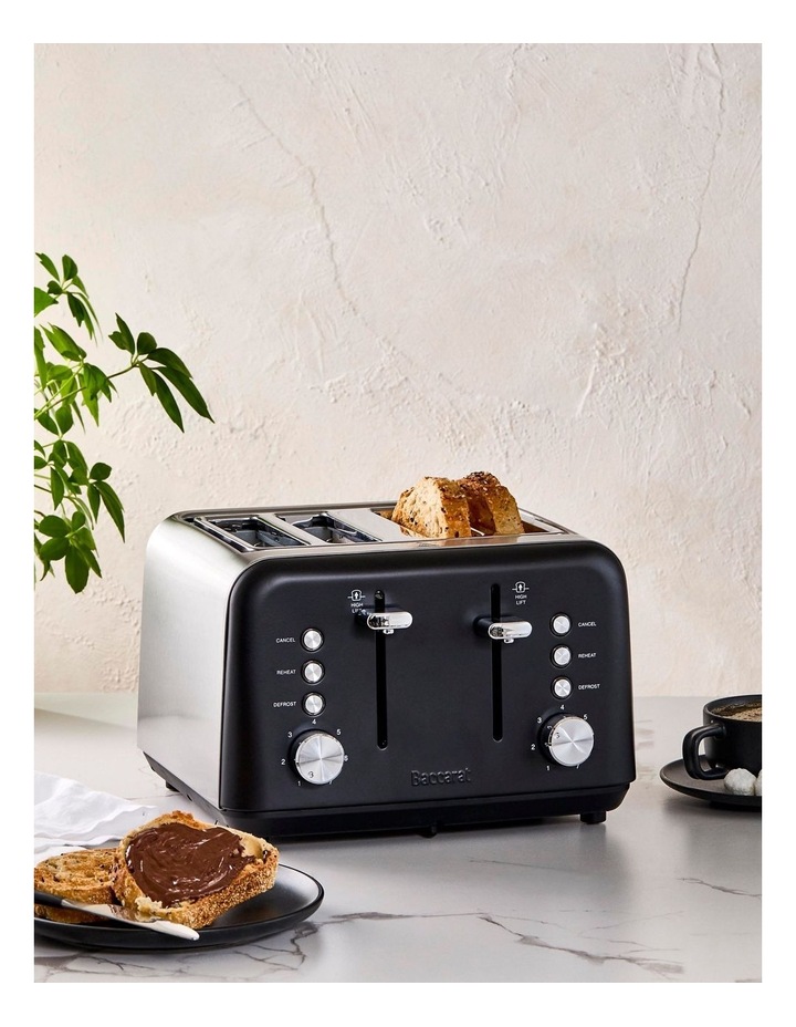 Baccarat The Toasty Slice 4 Slice Toaster in Black image 5