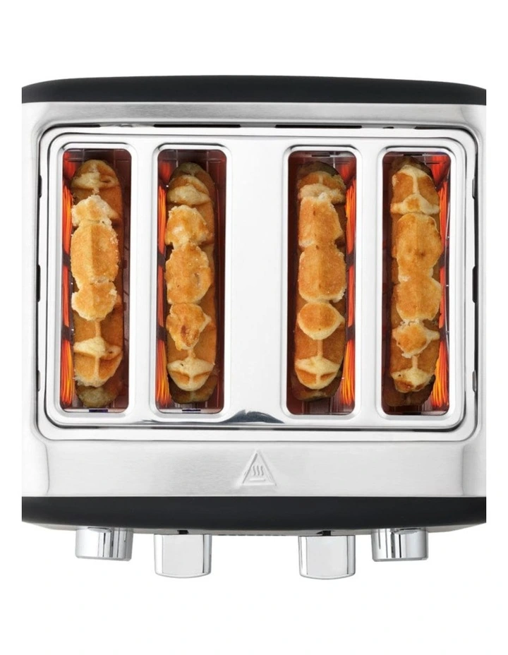 Baccarat The Toasty Slice 4 Slice Toaster in Black image 5