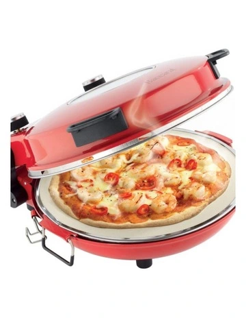 Baccarat The Gourmet Slice Pizza Oven in Red