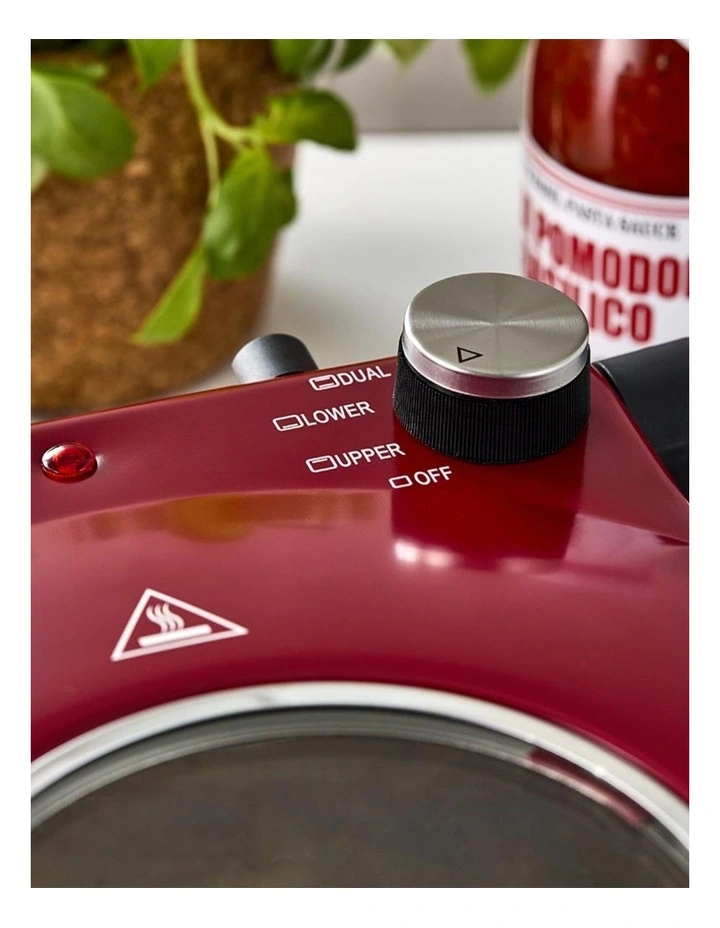 Baccarat The Gourmet Slice Pizza Oven in Red image 7