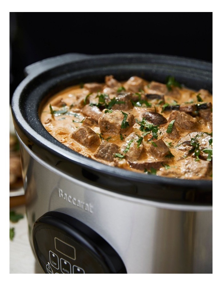 Baccarat The Tasty Chef 6L Slow Cooker in Silver image 4