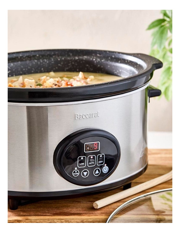 Baccarat The Tasty Chef 6L Slow Cooker in Silver image 5