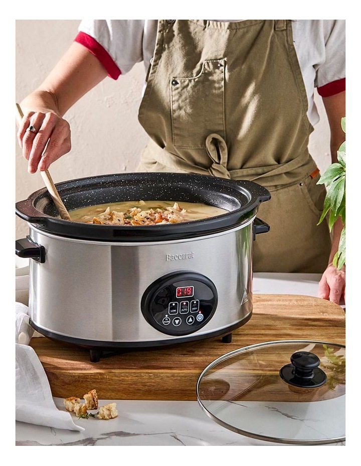 Baccarat The Tasty Chef 6L Slow Cooker in Silver image 6