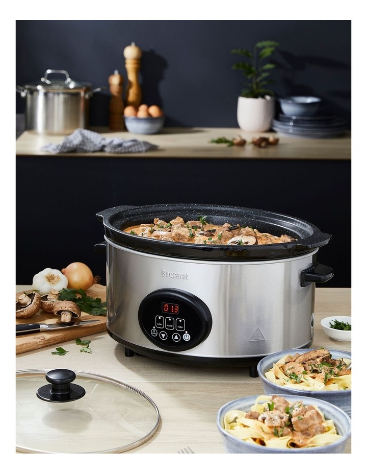 Baccarat The Tasty Chef 6L Slow Cooker in Silver image 7