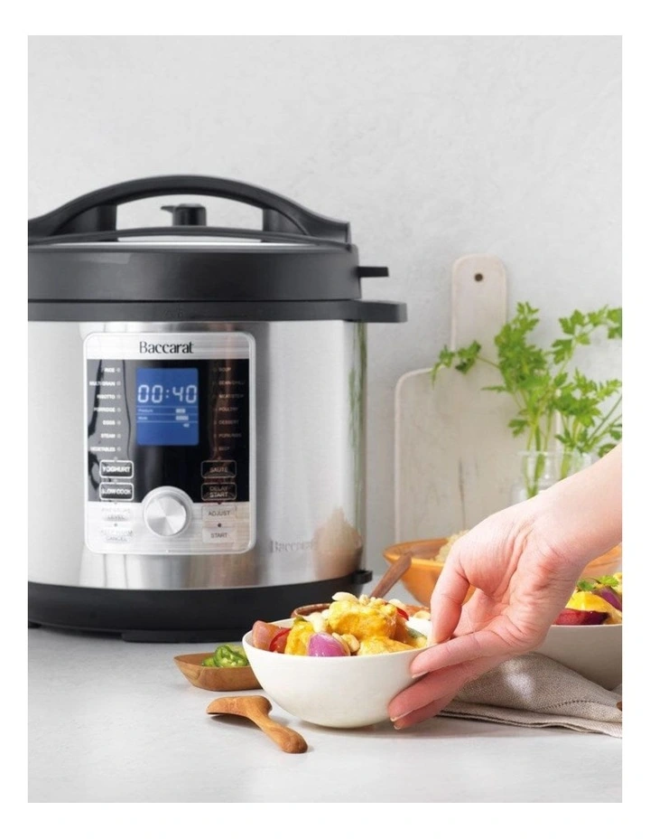 Baccarat The Smart Chef 8L Multicooker in Silver image 3