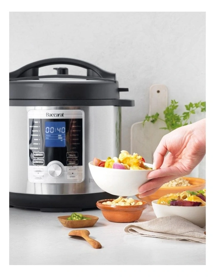 Baccarat The Smart Chef 8L Multicooker in Silver image 4