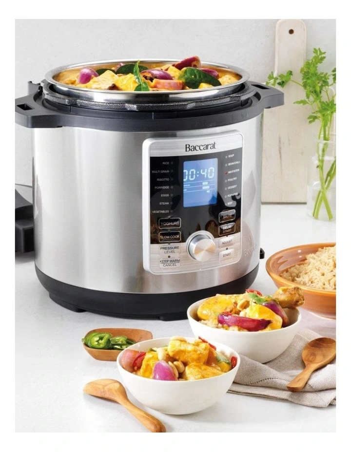 Baccarat The Smart Chef 8L Multicooker in Silver image 5