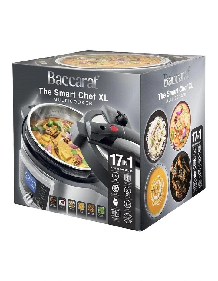 Baccarat The Smart Chef 8L Multicooker in Silver image 6