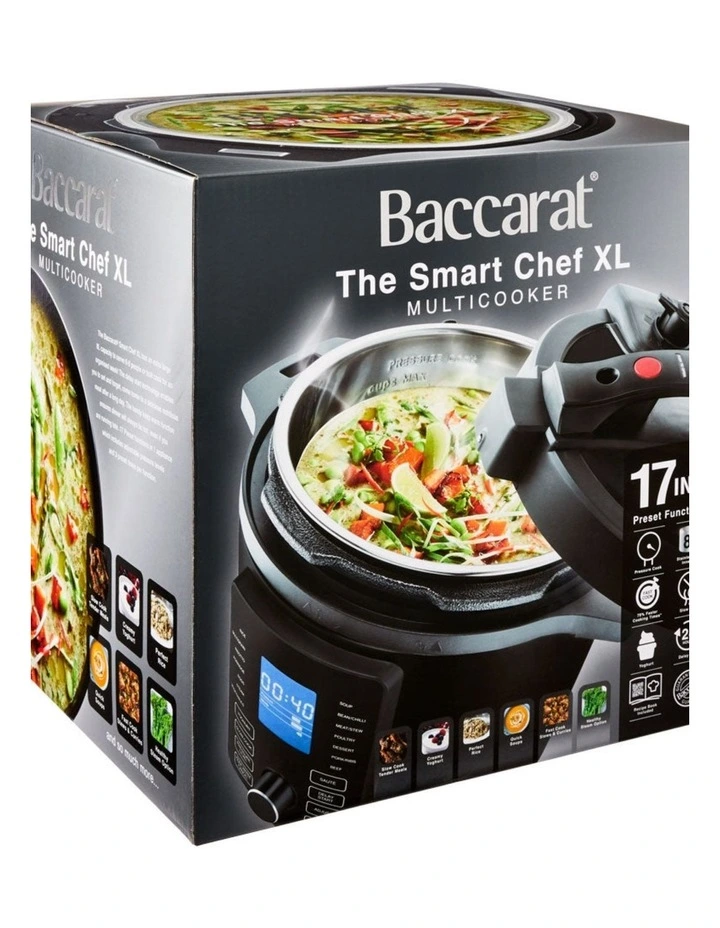 Baccarat The Smart Chef 8L Multicooker in Black image 6