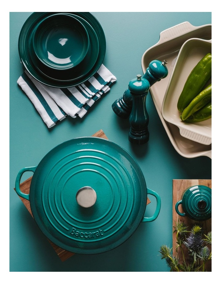 Baccarat Le Connoisseur Round French Oven 29cm 6.3L in Teal image 5