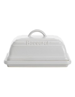 Baccarat Le Connoisseur Butter Dish 16cm in White