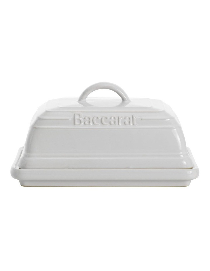 Baccarat Le Connoisseur Butter Dish 16cm in White image 1