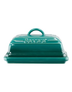 Baccarat Le Connoisseur Butter Dish 16cm in Teal