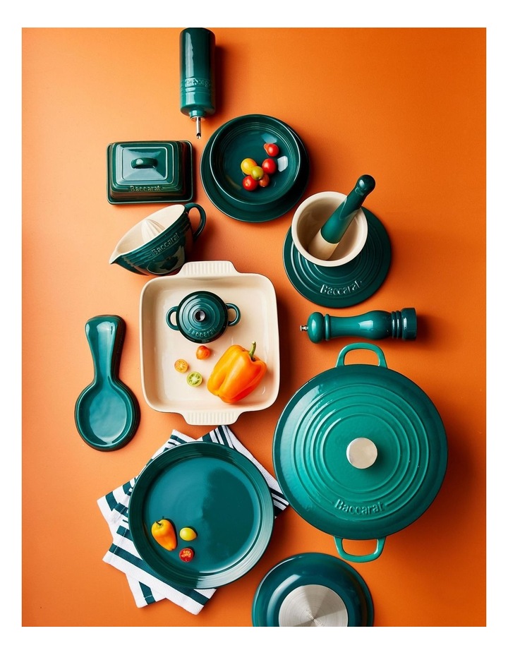 Baccarat Le Connoisseur Butter Dish 16cm in Teal image 2