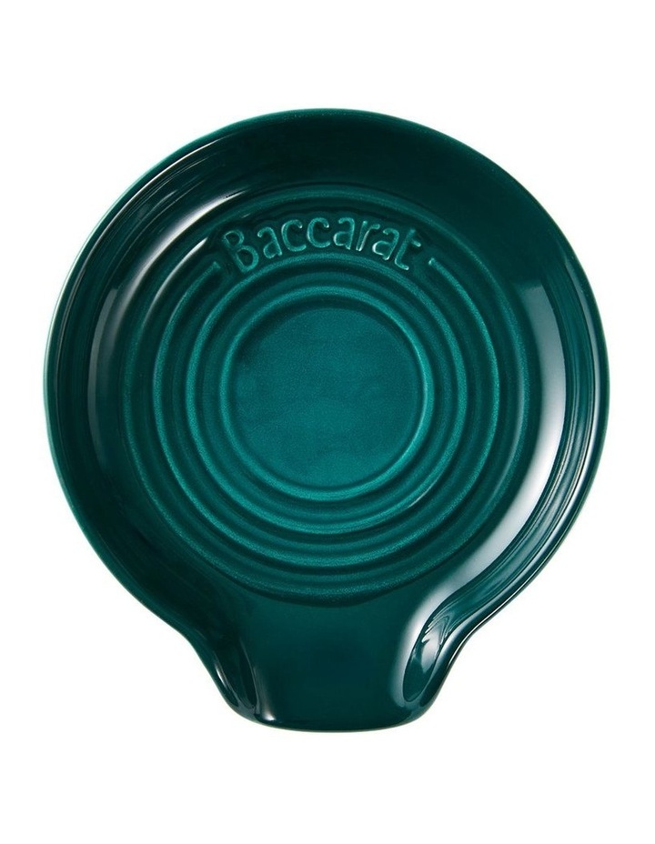 Baccarat Le Connoisseur Round Spoon Rest in Teal image 1
