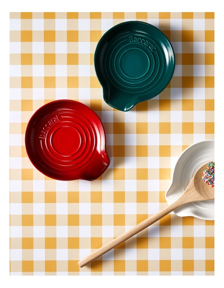 Baccarat Le Connoisseur Round Spoon Rest in Teal image 2