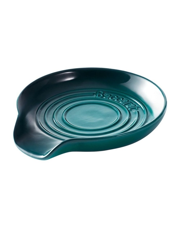 Baccarat Le Connoisseur Round Spoon Rest in Teal image 3