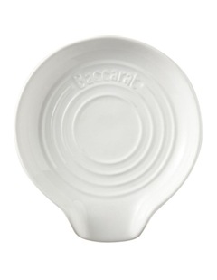 Baccarat Le Connoisseur Round Spoon Rest in White