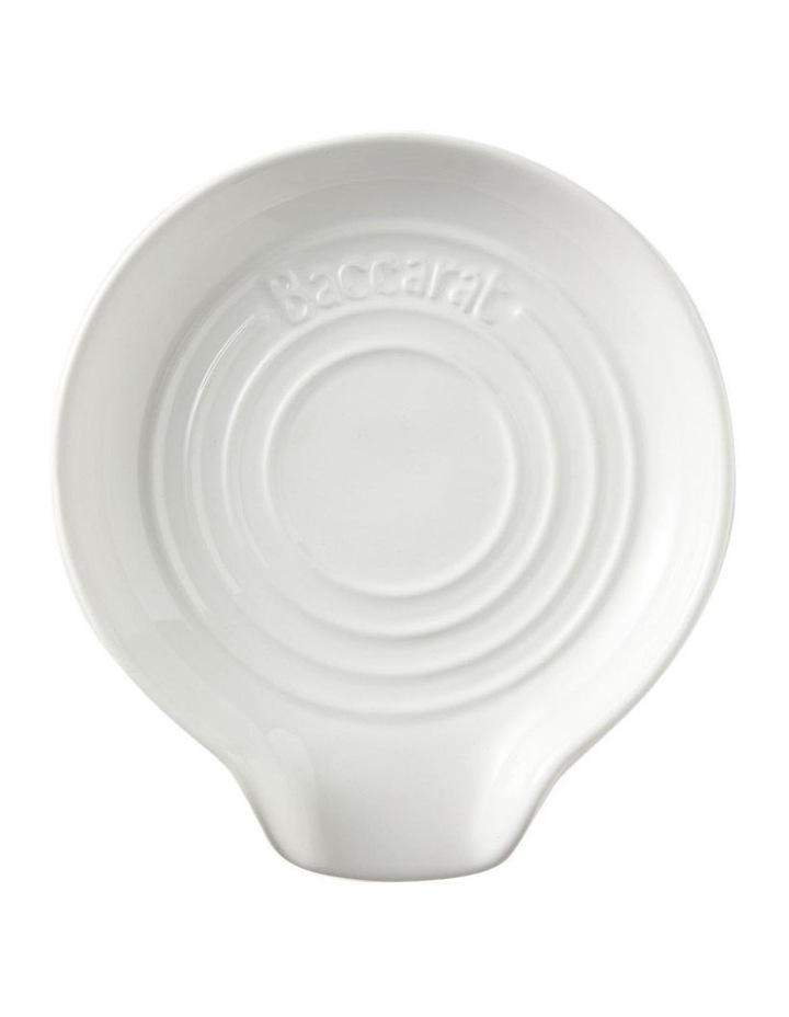 Baccarat Le Connoisseur Round Spoon Rest in White image 1