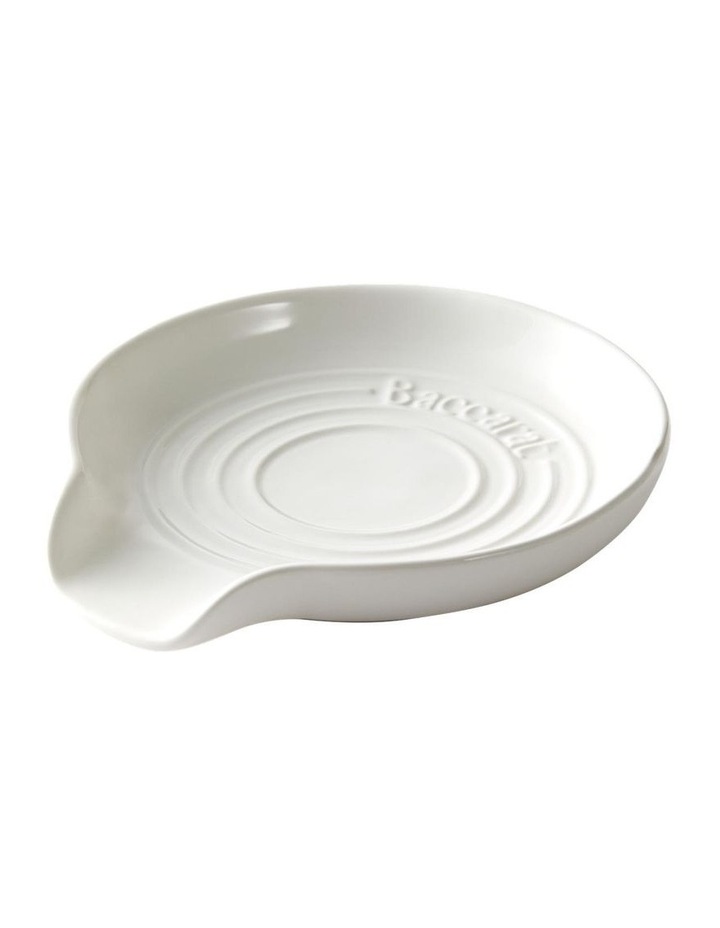 Baccarat Le Connoisseur Round Spoon Rest in White image 2