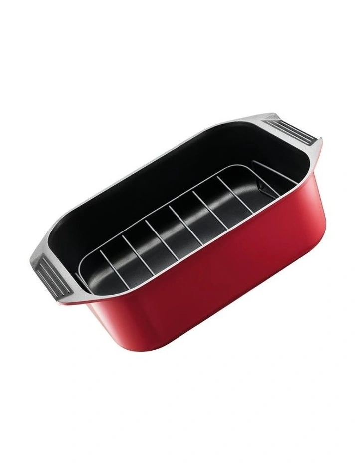 Bessemer Non-Stick Roaster And Grill 34cm in Red image 2