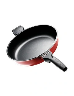 Bessemer Non-Stick Multi Fry Pan 32cm in Red