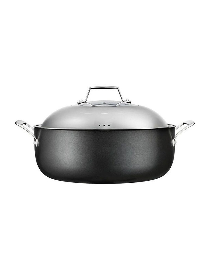 Cuisine Pro Diamond 9 Hard Anodised Round Roaster with Lid 32cm image 2