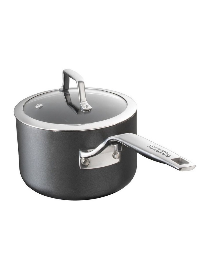 Cuisine::pro Diamond 9 Hard Anodised Non-Stick Saucepan 16 x 10cm in Grey image 1