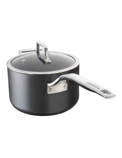 Cuisine::pro Diamond 9 Hard Anodised Non-Stick Saucepan With Lid 20 x 12cm in Grey