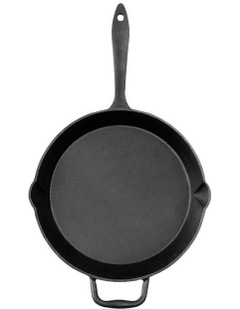 Grylt Cast Iron Frypan 32cm in Black