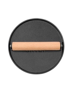 Grylt Cast Iron Burger Press in Black