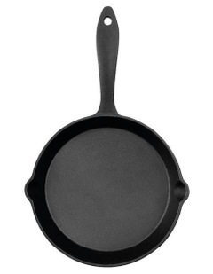 Grylt Cast Iron Frypan 20cm in Black