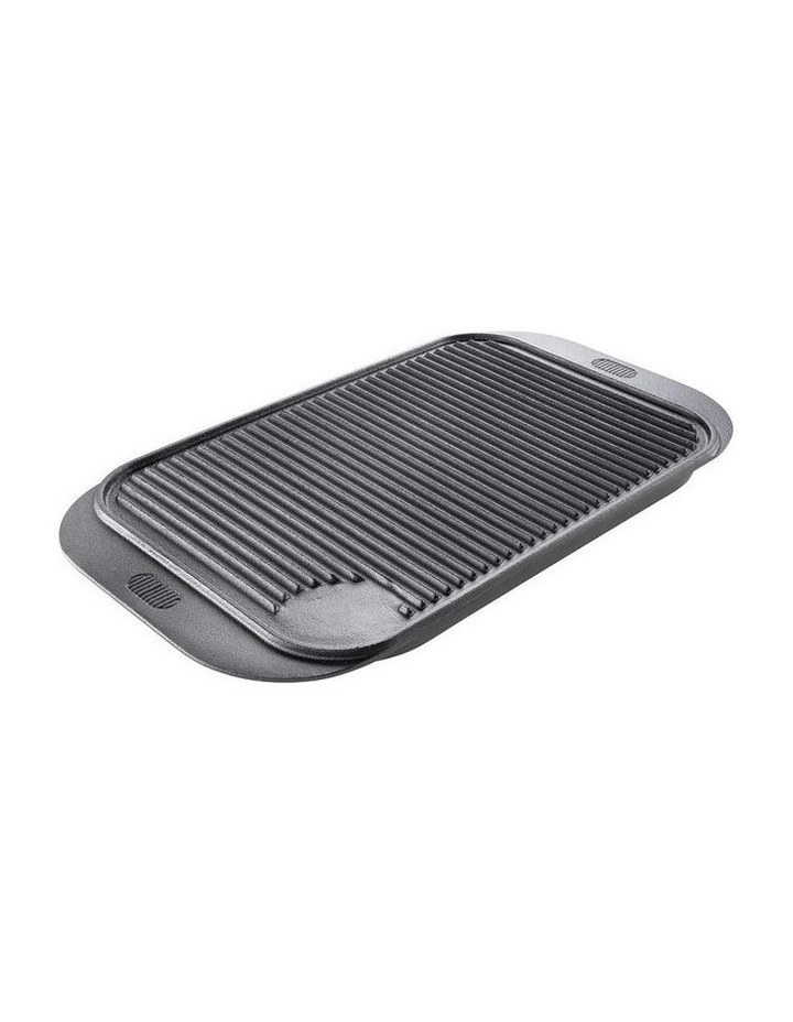 Grylt Cast Iron Reversible Grill 48cm in Black image 1