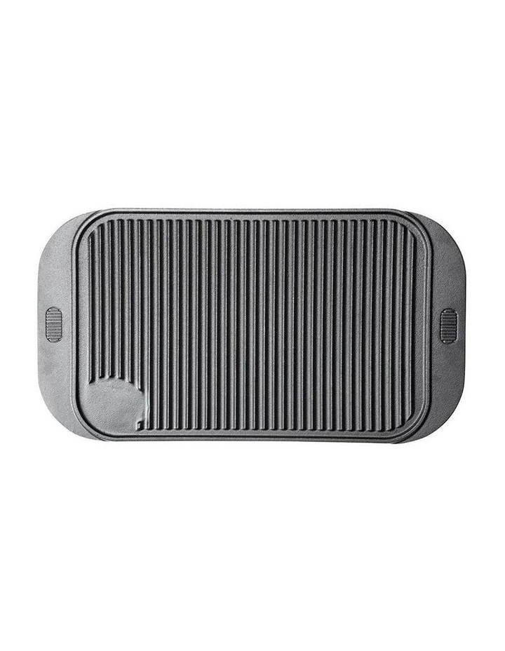 Grylt Cast Iron Reversible Grill 48cm in Black image 2