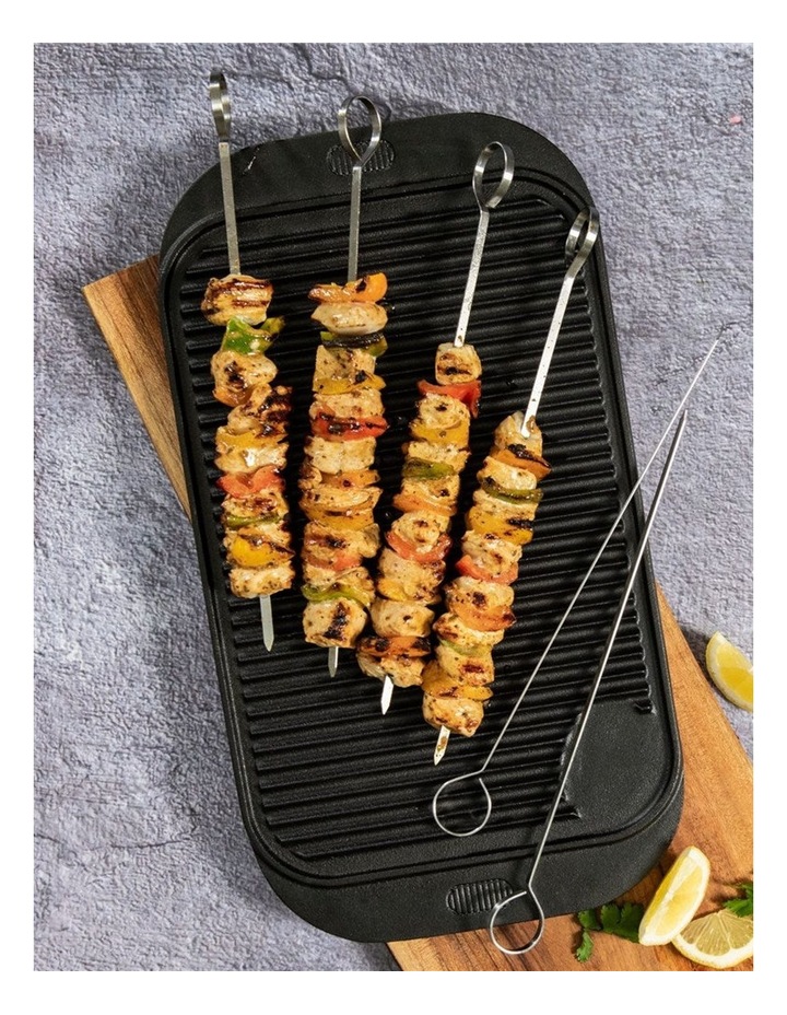 Grylt Cast Iron Reversible Grill 48cm in Black image 4