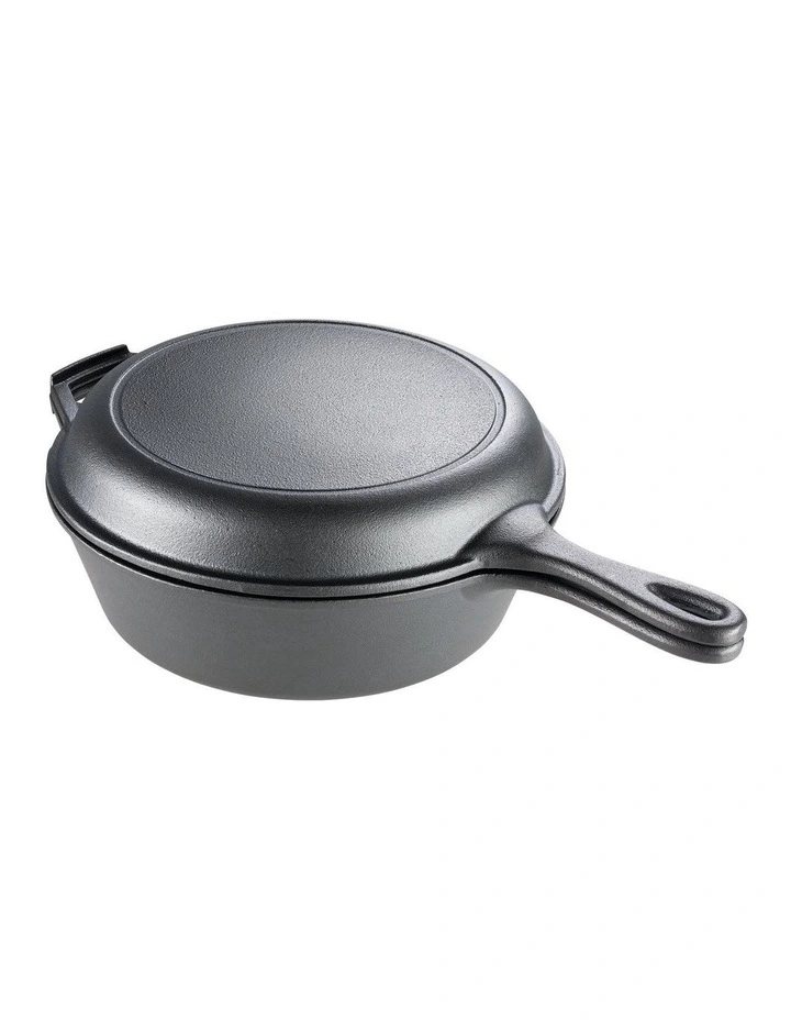Grylt Cast Iron Multi Pan 25cm in Green image 1