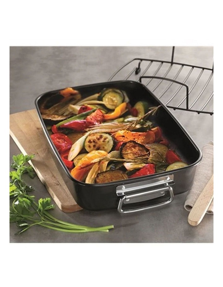 Baccarat Gourmet Roaster with Rack 40cm x 27cm in Grey image 2