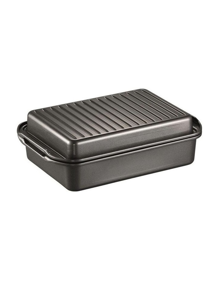 Baccarat Gourmet Carbon Steel Roast And Grill with Rack 39cm in Black image 1