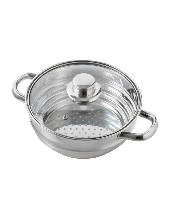 Baccarat Gourmet Universal Steamer with Glass Lid 20cm in Silver image 1