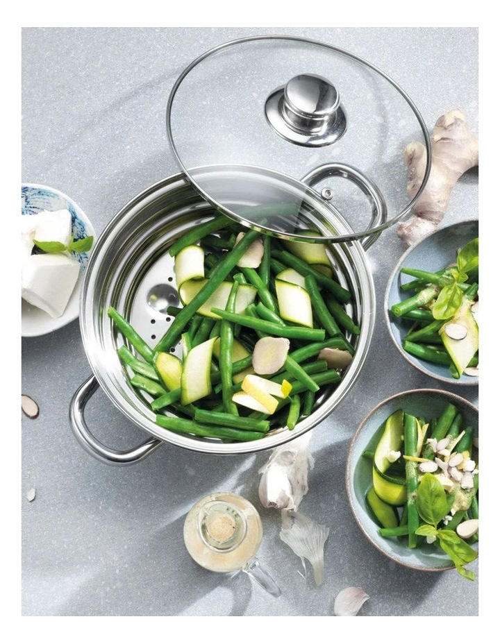 Baccarat Gourmet Universal Steamer with Glass Lid 20cm in Silver image 5