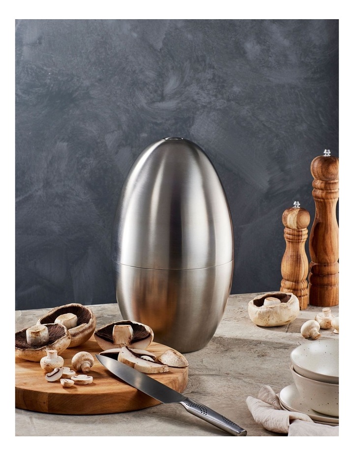 THE EGG by Baccarat iD3 Stainless Steel Knife Block 9 Piece in Silver image 4