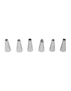 Soffritto Professional Bake Stainless Steel 6 Piece Nozzle Set