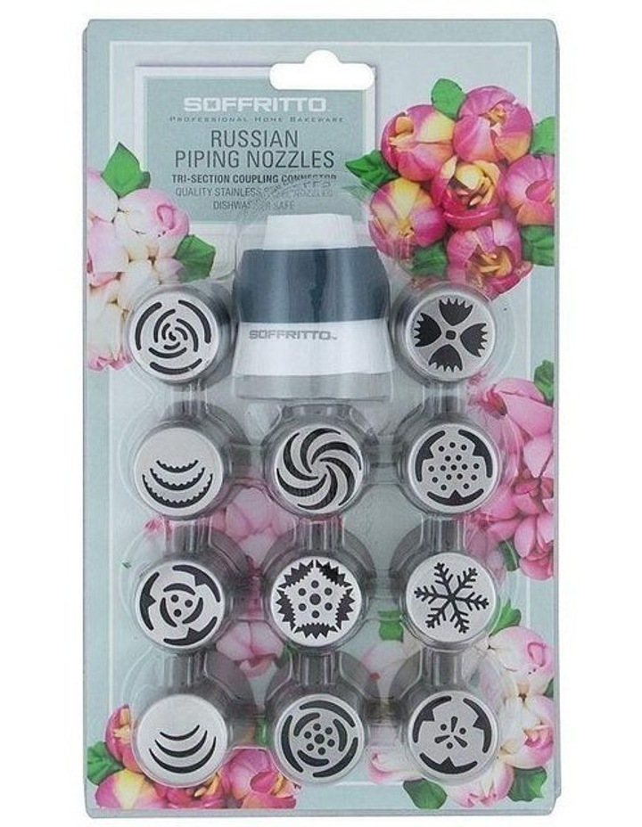 Soffritto Professional Bake Russian Nozzle Set in Silver image 1