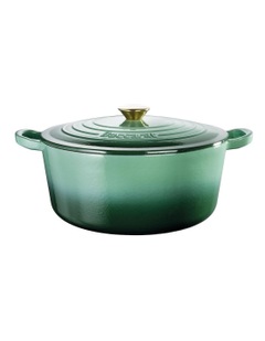 Baccarat Le Connoisseur Round French Oven 29cm 6.3L in Moss