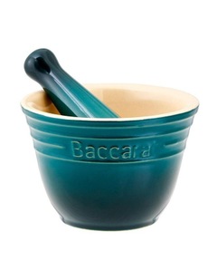 Baccarat Le Connoisseur Mortar & Pestle in Teal